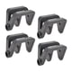 thumbnail image 4 of 4 clips para barcos, colgadores sencillos de alta resistencia, con ajuste para rieles cuadrados. Negro, 4 of 8
