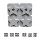 thumbnail image 4 of Molde de silicona para decoración de pasteles con forma de estrella de corazón amoroso de azúcar de caramelo de chocolate de 4 ranuras Eigraketly JJ22040-01, 4 of 6