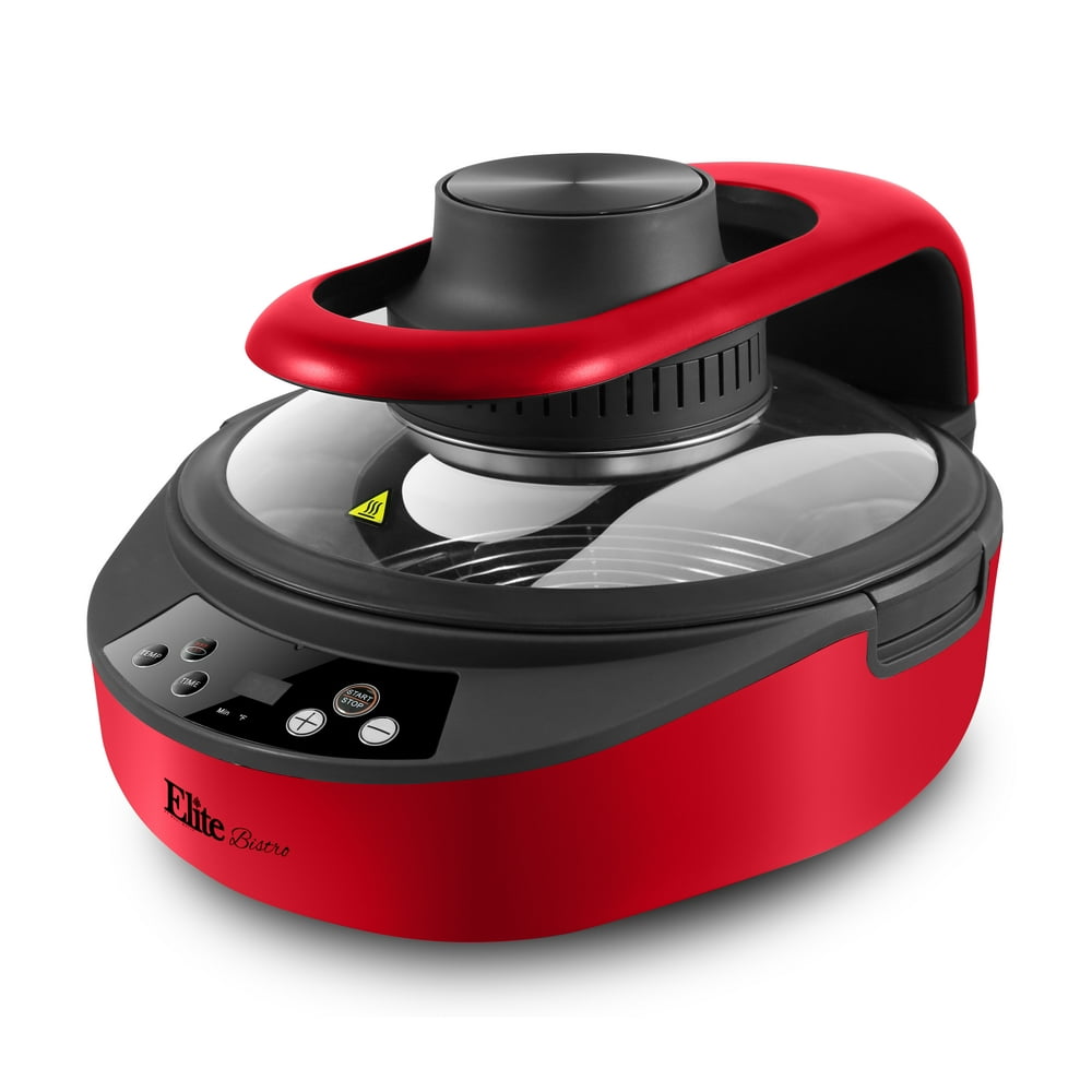 Elite Gourmet EAF5002R Clamshell Air Fryer Dual Heating OilLess