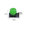 thumbnail image 2 of Táctil Interruptor Ruptura Tablero Botón Tecla Módulo 3P 3.3-5V Verde para Único-Chip Microordenador 2uds Unique Bargains relés electromecánicos, 2 of 4
