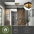 thumbnail image 2 of Bryce 14-in W Bronze Rustic Deer Flush Mount Ceiling Light Fixture, 2 of 11