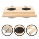 thumbnail image 2 of Percha de madera para loros, comedero, bebedero, jaula para loros, comederos dobles de metal., 2 of 8