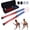 Red-Blue, variant on Upgraded Ropeless Rope for Gym, Adjustable Weight Ropes for Fitness , Portable Workout Ropes for Athletes, Boxers, Fitness Beginners,