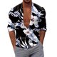 thumbnail image 1 of Camisas Para Hombre Talla Extra Camisas estampadas informales de manga larga para otoño e invierno para hombre, blusas superiores a la (White, S), 1 of 5