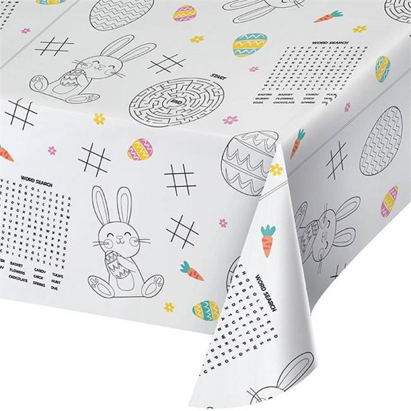 PPART 54 x 88 in. Easter Activity PaperTablecover