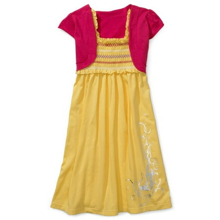 Disney - Girls' Hannah Montana Smocked Dress with Shrug