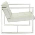 thumbnail image 3 of Modway Hover Upholstered Vinyl Lounge Chair in White, 3 of 4