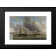 thumbnail image 2 of Reinier Nooms 18x13 Black Modern Framed Museum Art Print Titled - The Battle of Livorno (1653 - 1664), 2 of 5