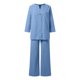 thumbnail image 4 of Conjunto informal de dos piezas para mujer: camisa de manga larga y pantalones de cintura alta - Camisa de color liso con botones, pantalones holgados con bolsillos, tallas S-XXL para todas las oca, 4 of 5