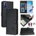 thumbnail image 1 of Cat Pattern PU Case For Motorola G Pure/Moto G Play 2023, 1 of 4