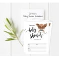 thumbnail image 2 of Inkdotpot 30 Fill In StyleBaby Shower Invitation Cards Fox Jungle Animals Blank Invites, 2 of 7
