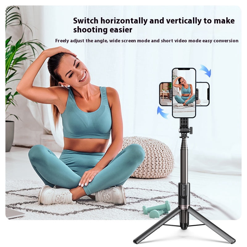 Bigcan 1.3M Bluetooth Selfie Stick Tripod with Remote – 3-in-1 Extendable Camera & Phone Stand, Aluminum Alloy, 40m Wireless Control, 360° Rotation, for GoPro Hero 11/10/9 & Smartphones