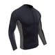 thumbnail image 5 of Chaqueta de Neopreno Perfecl de Manga Larga con Cremallera Frontal Gris Negro M, 5 of 7