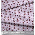 thumbnail image 2 of Soimoi Purple Cotton Cambric Fabric Maze & Rose Floral Decor Fabric Printed Yard 42 Inch Wide, 2 of 3