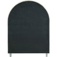 thumbnail image 5 of Meridian Furniture Rainbow Cream Velvet Twin Bed in Acrylic Finish, 5 of 9