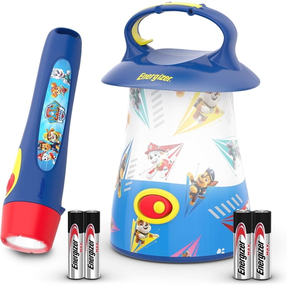 PAW Patrol Kids LED Lantern and Handheld Flashlight Combo Pack, Great Lightweight Flashlights for Kids, Batteries Included