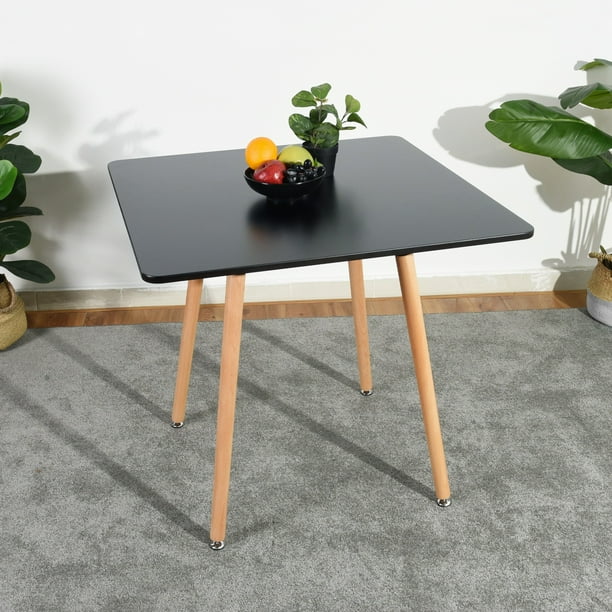 Furniturer 31 5 Modern Square Dining Table Black Com Furniturer 31 5 Modern Square Dining, Round Children’s Table