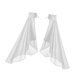 thumbnail image 4 of Accesorios de disfraz de gasa satinada gótica con mangas largas de tul y cubrebrazos desmontable Blanco, 4 of 9