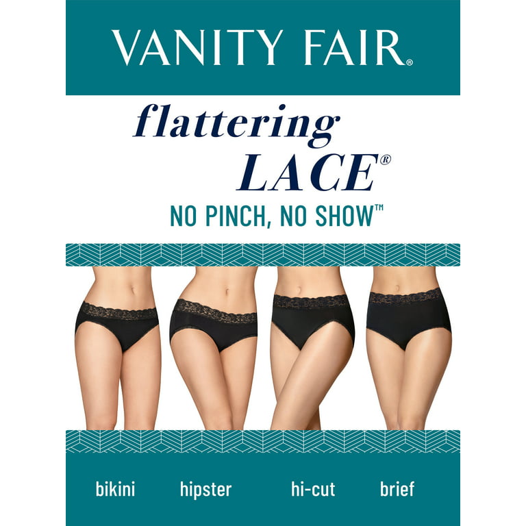 Vanity Fair Women's Flattering Lace Brief Underwear, Style 13281