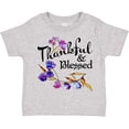 thumbnail image 3 of Inktastic Thankful and Blessed Inspirational Saying with Flowers Boys or Girls Toddler T-Shirt, 3 of 5