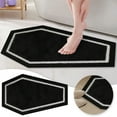 thumbnail image 2 of Gothic Coffin Bath Mat - Halloween Non- Rug for Bathroom, Kitchen & Front Door, Black Decor, Flannel Coffin-Shaped Mat for Goth & Spooky Home Decor, 2 of 6