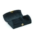 thumbnail image 1 of tredstone Jewelry Box Lid Arch Face Solid Color Package Boxes Small Soft Smooth Storage Holder Rings Necklace Beads Travel Blue, 1 of 6