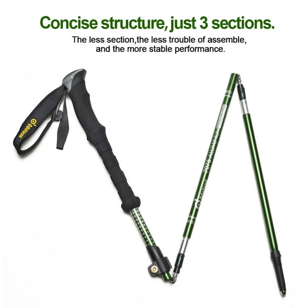 AGPtek Folding Telescoping Trekking Pole Alpenstocks Ultralight
