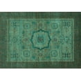 thumbnail image 1 of Ahgly Company Indoor Rectangle Abstract Light Blue Modern Area Rugs, 2' x 4', 1 of 4