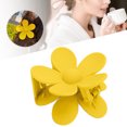 thumbnail image 4 of Pinza De Plástico Para La Mandíbula, Pinzas Para El Pelo, Diente Antideslizante De Doble Bloqueo Para Mujeres Y Niñas, Tocados Cergrey Limon amarillo, 4 of 8