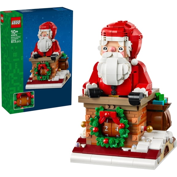 LEGO Santa's Holiday Countdown Set #40874 – Collectible Christmas Building Toy for Kids & Adults, Festive Holiday Gift Idea