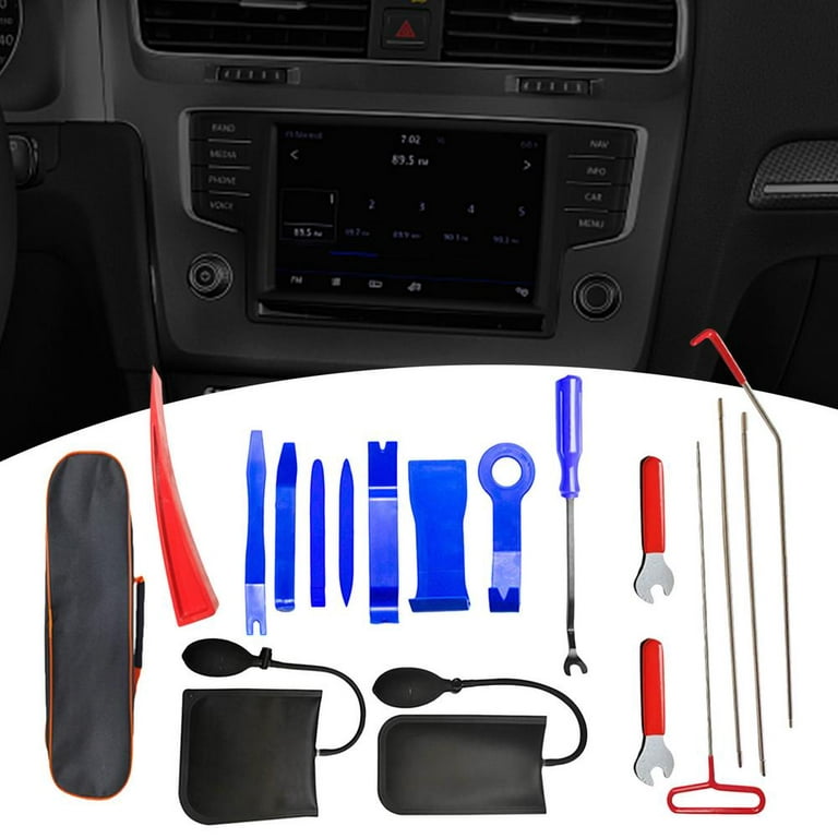 MTCTL 32 Pcs Professional Car Tool Kit, Car Air Wedge Bag Kit, Car