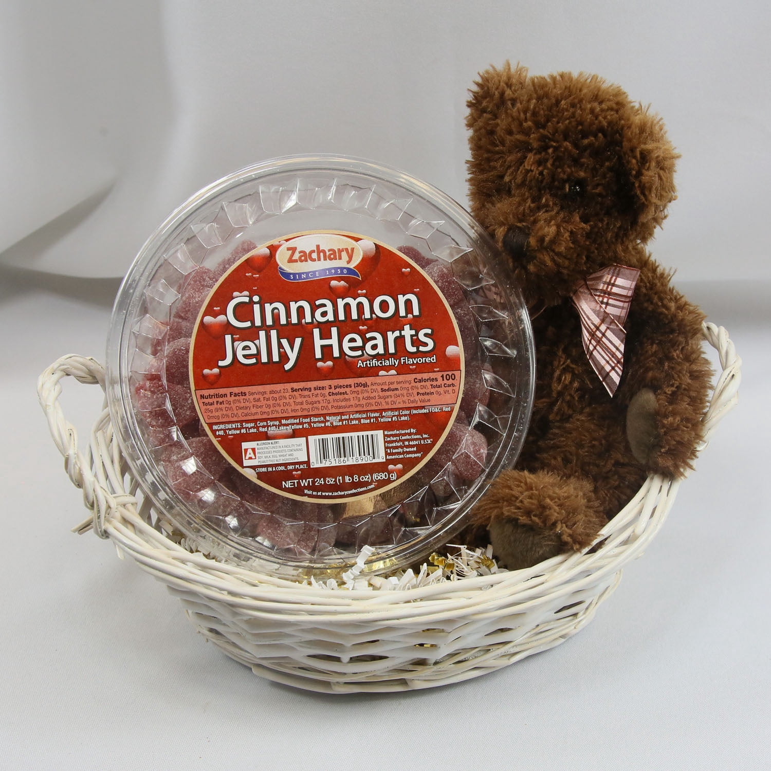 Zachary Cinnamon Jelly Heart Candy, 24 oz. Tub