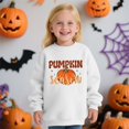 thumbnail image 2 of Mercatoo Toddler Baby Girl Boy Halloween Outfit Pumpkin Crewneck Sweatshirt Long Sleeve Sweater Pullover Top Fall Clothes, 2 of 4
