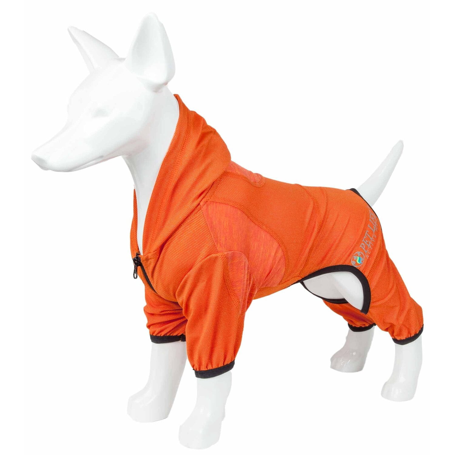 Pet Life ® Active 'Pawsterity' Mediumweight 4-Way-Stretch Yoga Fitness Dog Tracksuit Hoodie