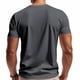 thumbnail image 4 of Playera Elvqul para Hombre Casual Manga Corta Liso Gris Oscuro Cuello V Gym, 4 of 9