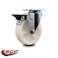 thumbnail image 2 of 5 Inch Nylon Wheel Swivel Top Plate Caster with Posi Brake Service Caster Brand, 2 of 2