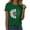 Green, variant on T Shirts For Women Womens Tops Fashion Workout T Shirts Athletic Plus Size Tops Summer Trendy Clothes Short Sleeve Spring Tee