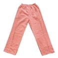 thumbnail image 3 of WILLBEST Pantalones Casuales para Mujer, Clásicos a Cuadros, Pierna Ancha, Estilo Moderno, con Cinturón Largo y Bolsillo para Uso Diario Grande, 3 of 3