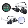 thumbnail image 4 of Riwesomey Lupas de joyería de 8X 23X con lupa de luz LED, lupa de relojería portátil con luz, artesanía de trabajo cercano lupas Riwesomey TO001449-00B, 4 of 6