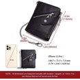 thumbnail image 3 of Bp930-black Cartera para hombre con bloqueo RFID Cartera de cuero genuino para hombre y bolsillo para monedas con cremallera Monedero plegable con cadena 14 Tarjetero de crédito C, 3 of 5