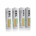 thumbnail image 6 of EBL 16 Pack 2800mAh AA Ni-Mh Rechargeable Batteries with 4-Slot USB Battery Charger for AA AAA Ni-CD Ni-MH Rechargeable Battery, 6 of 9