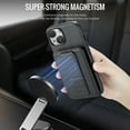 thumbnail image 6 of Allytech Slim Wallet Case for iPhone 15 Plus with Card Slots, [RFID BLOKING] [Support Magnetic Car Holder] Luxury PU Leather Stand Finger Grip Shockproof Anti-Fall Camera Protection Case - Black, 6 of 9