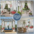 thumbnail image 3 of Outdoor Curtains for Patio Waterproof, Red Farm Truck Christmas Tree Grommet Gazebo Curtains Drapes for Porch, Pergola,Backyard,Outside, Privacy Panel 54 x 84 Inch, Red Cardinal Winter Snowy Forest, 3 of 9