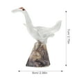 thumbnail image 2 of Phenofice 2Pcs Rockery Ornament Crane Shape Ceramic Assorted Color Supplies, 2 of 8