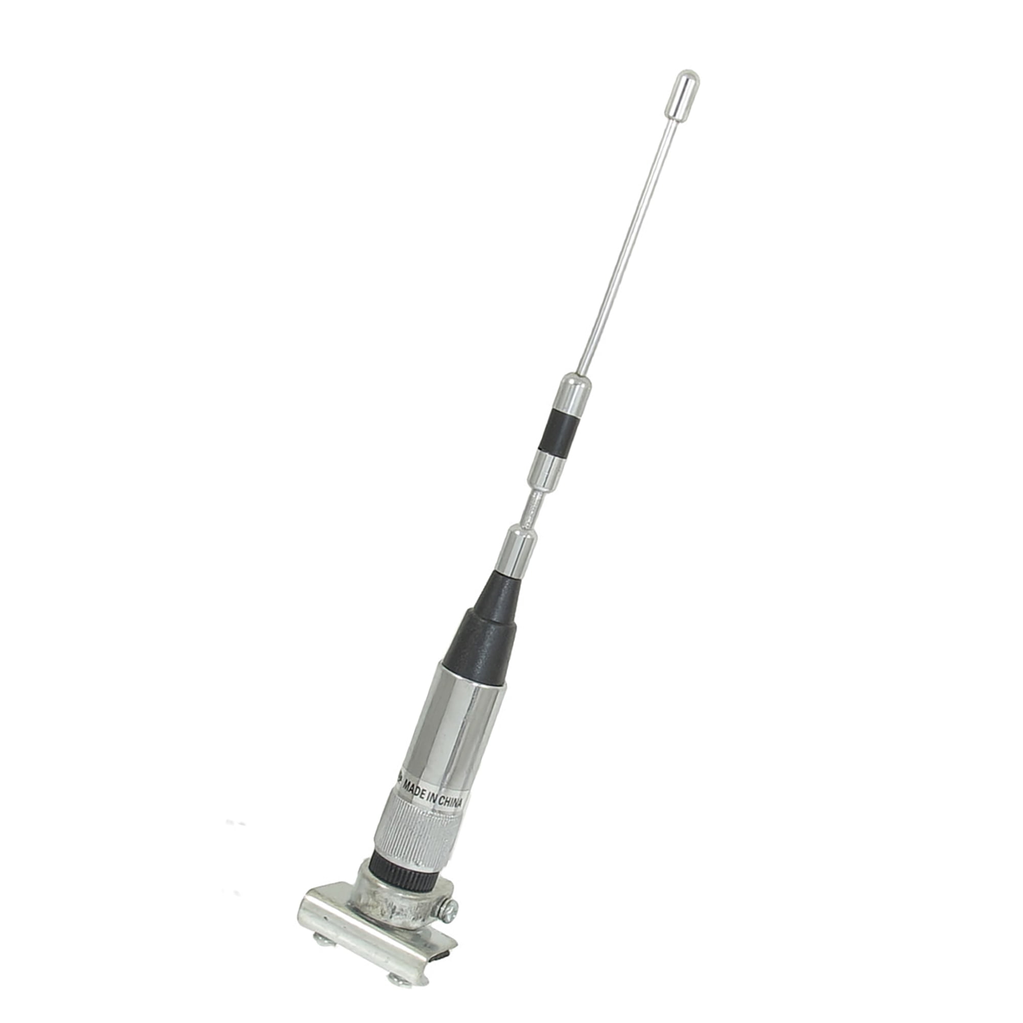 Unique Bargains Metal Clip Base Dummy Antenna, Black Silver 9.8"