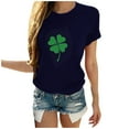 thumbnail image 2 of EGNMCR Women's St Patrick's Day T-Shirt Luck Irish Shamrockes Paddy's Day Graphic Tees Tops, 2 of 5