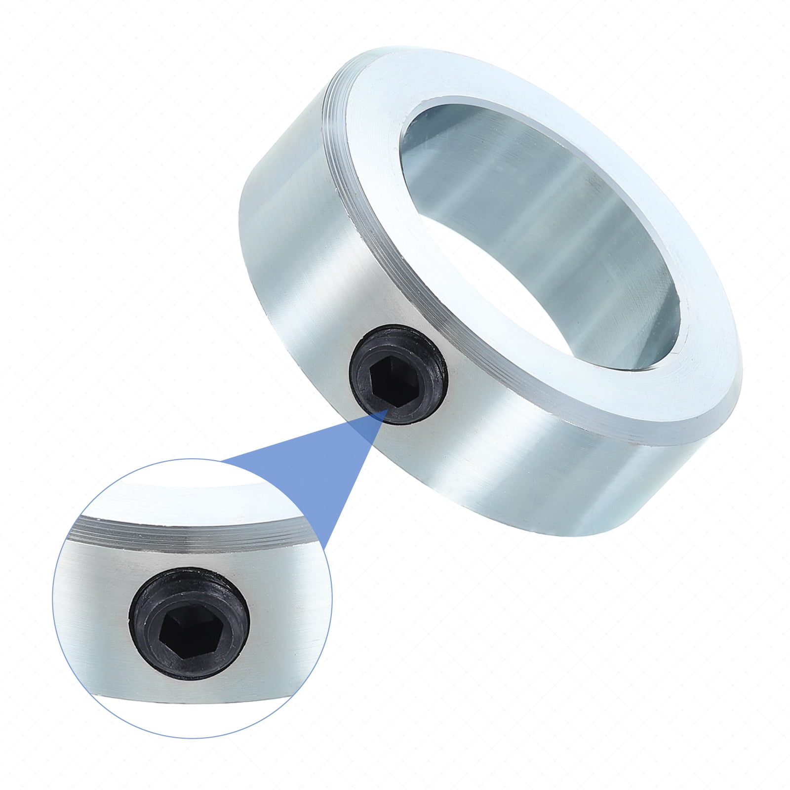 Uxcell Set Screw Collars 1-13/16" Bore Zinc Plated Steel Shaft Collars, 2-3/4" OD, 7/8" Width Axle Collar Clamp for Linear Rod Shaft Guide
