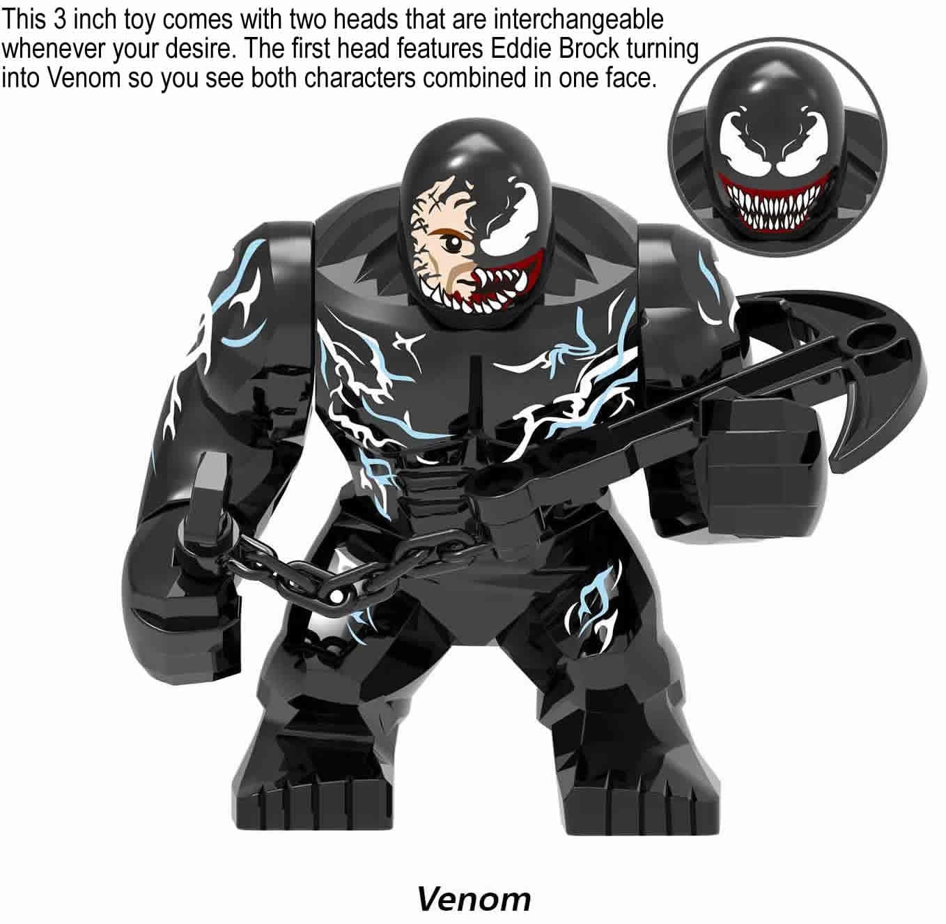 Super Action Figures Heroes Carnage Venom Devastating Figurines Set(30 Pack)Birthday Gift Cake Topper Party Decorations