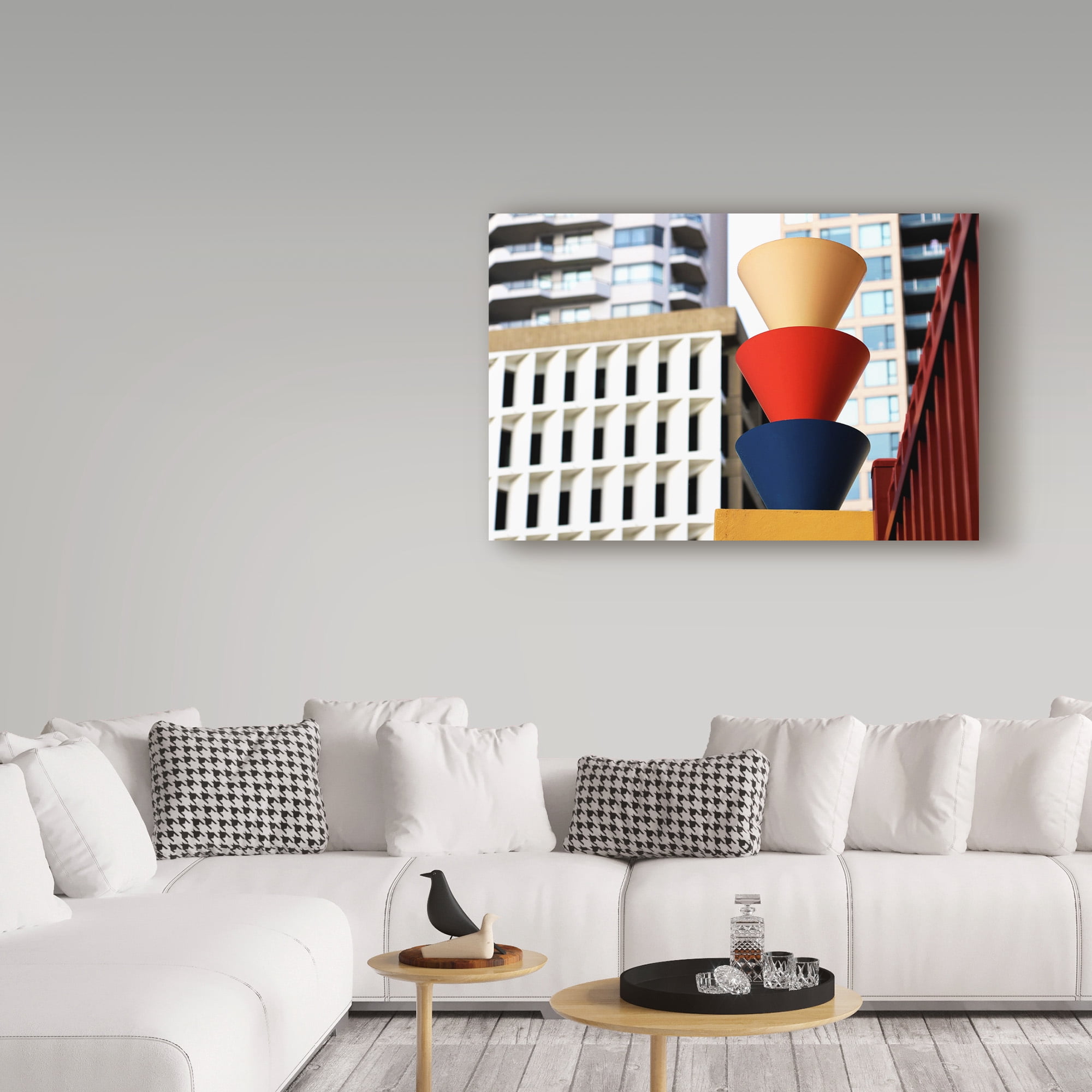 Trademark Fine Art 'Colorful Architecture Buildings' Canvas Art by Incredi
