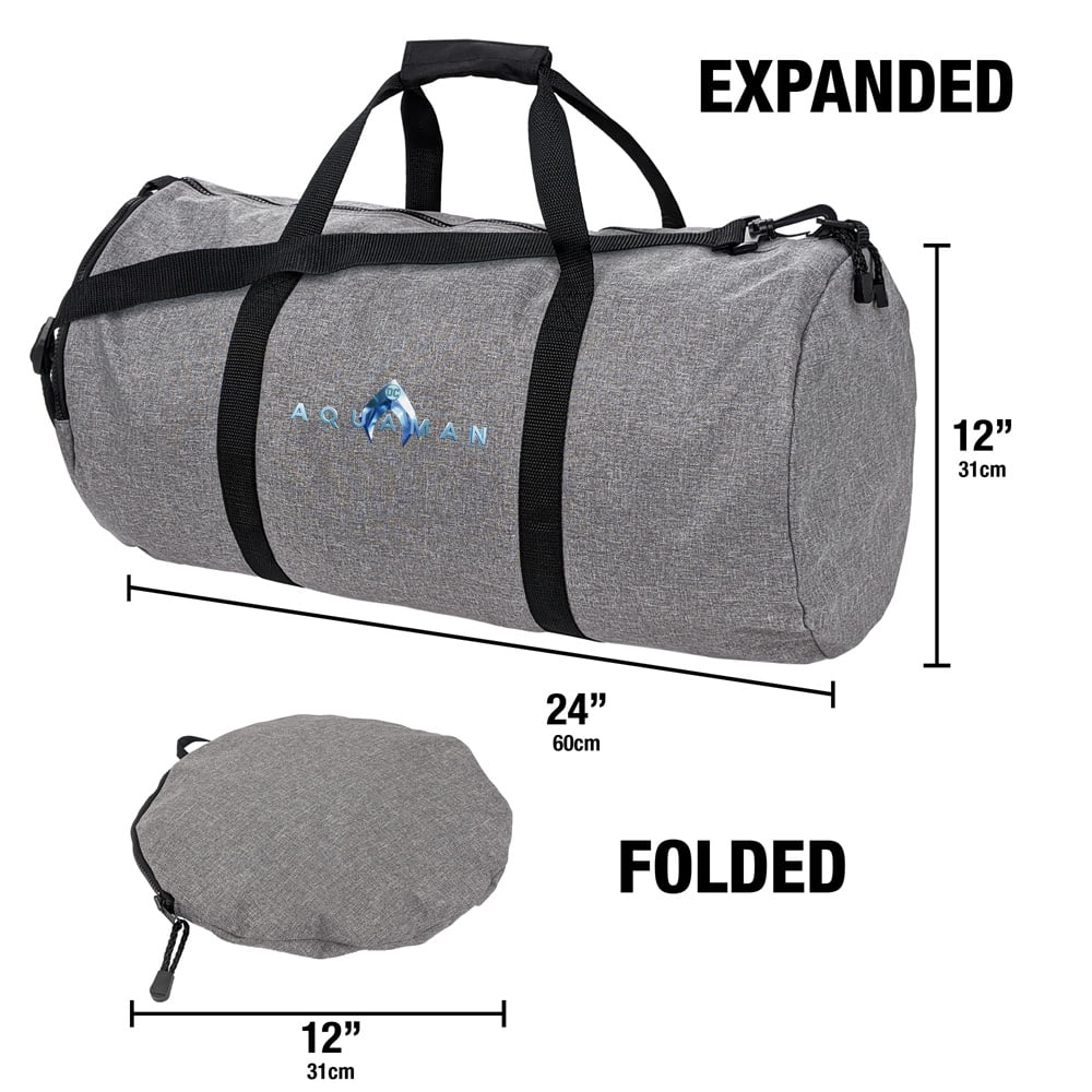 Aquaman Movie Logo Lightweight Duffel Bag for Sports and Gym Packable for Travel